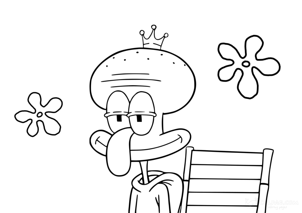 Squidward Tentacles Coloring Pages