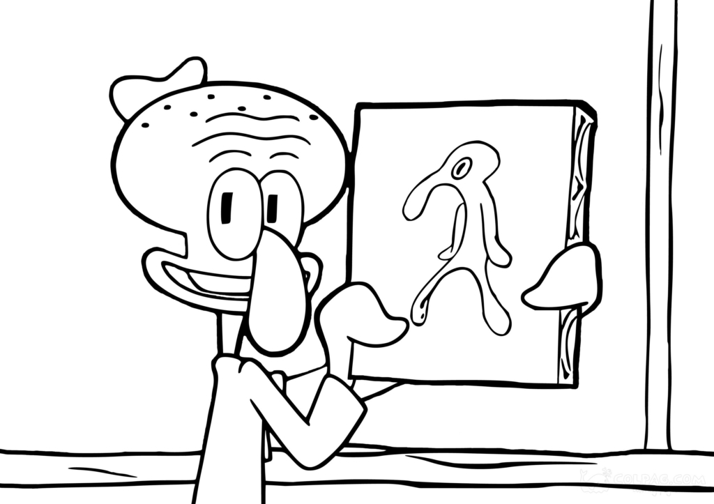 Squidward Tentacles Coloring Pages