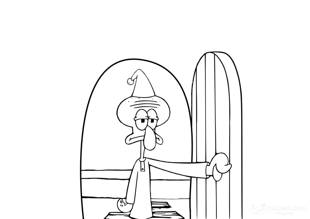 Squidward Tentacles Coloring Pages