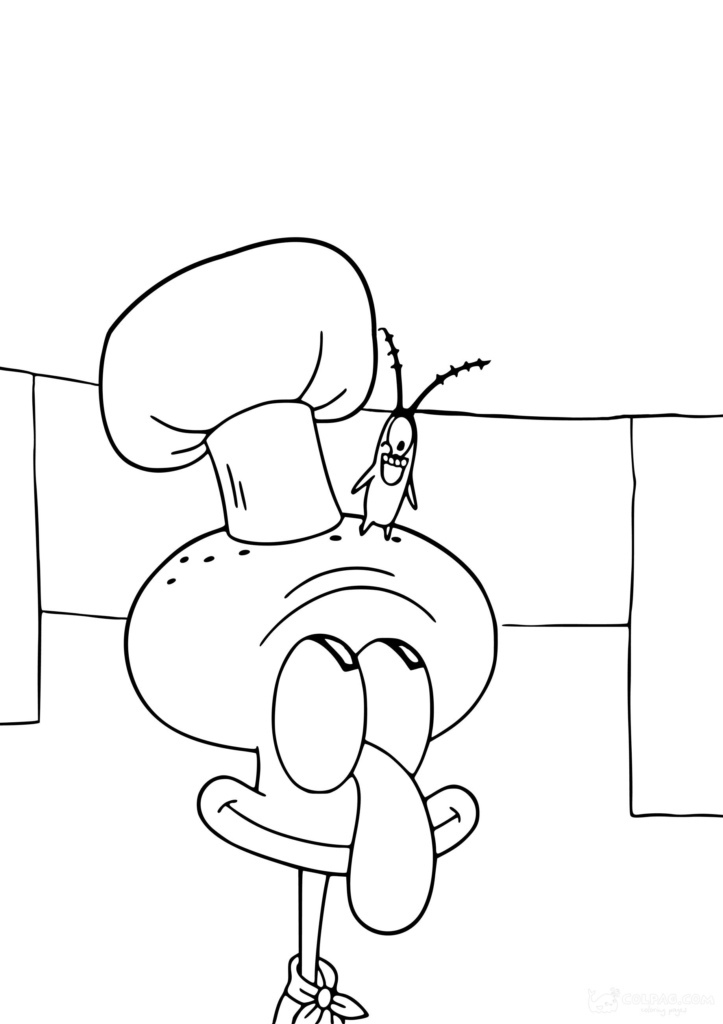 Squidward Tentacles Coloring Pages