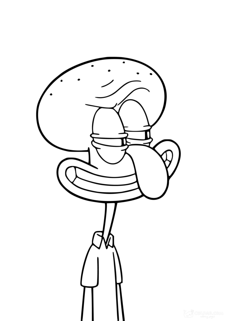 Squidward Tentacles Coloring Pages