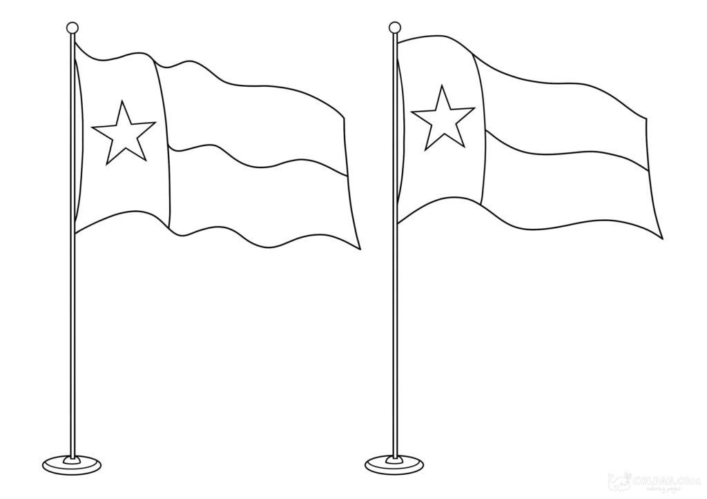 Texas Flag Coloring Pages Free to Print Online