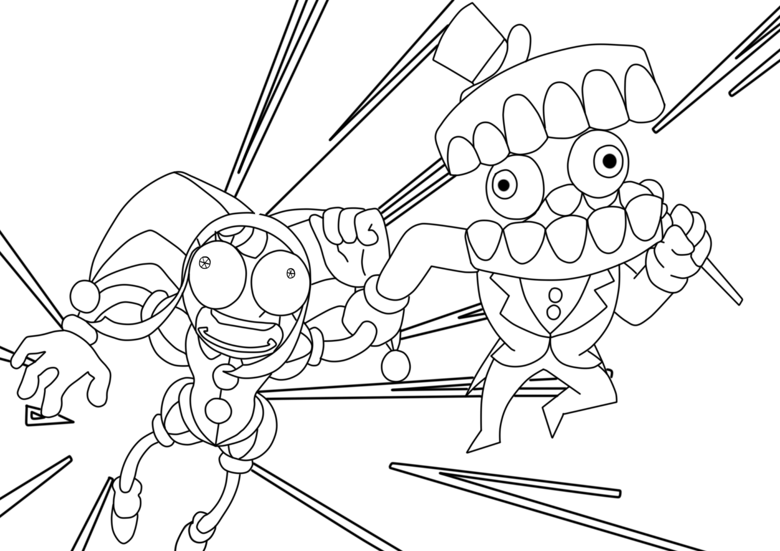 The Amazing Digital Circus Coloring Pages