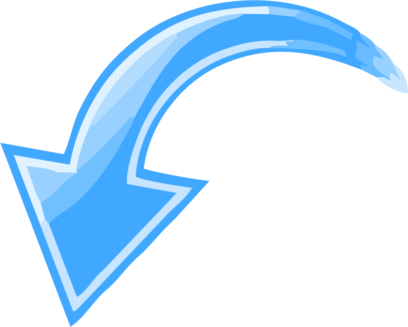 Blue PNG Arrows on Transparent Background for Free