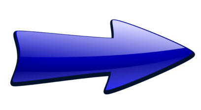 Niebieskie strzałki PNG na przezroczystym tle za darmo