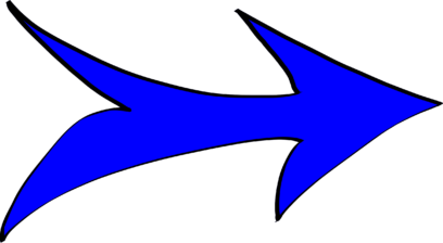 Flechas azules PNG en fondo transparente y alta resolución gratis