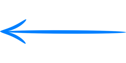 Синие, голубые стрелки в PNG на прозрачном фоне бесплатно