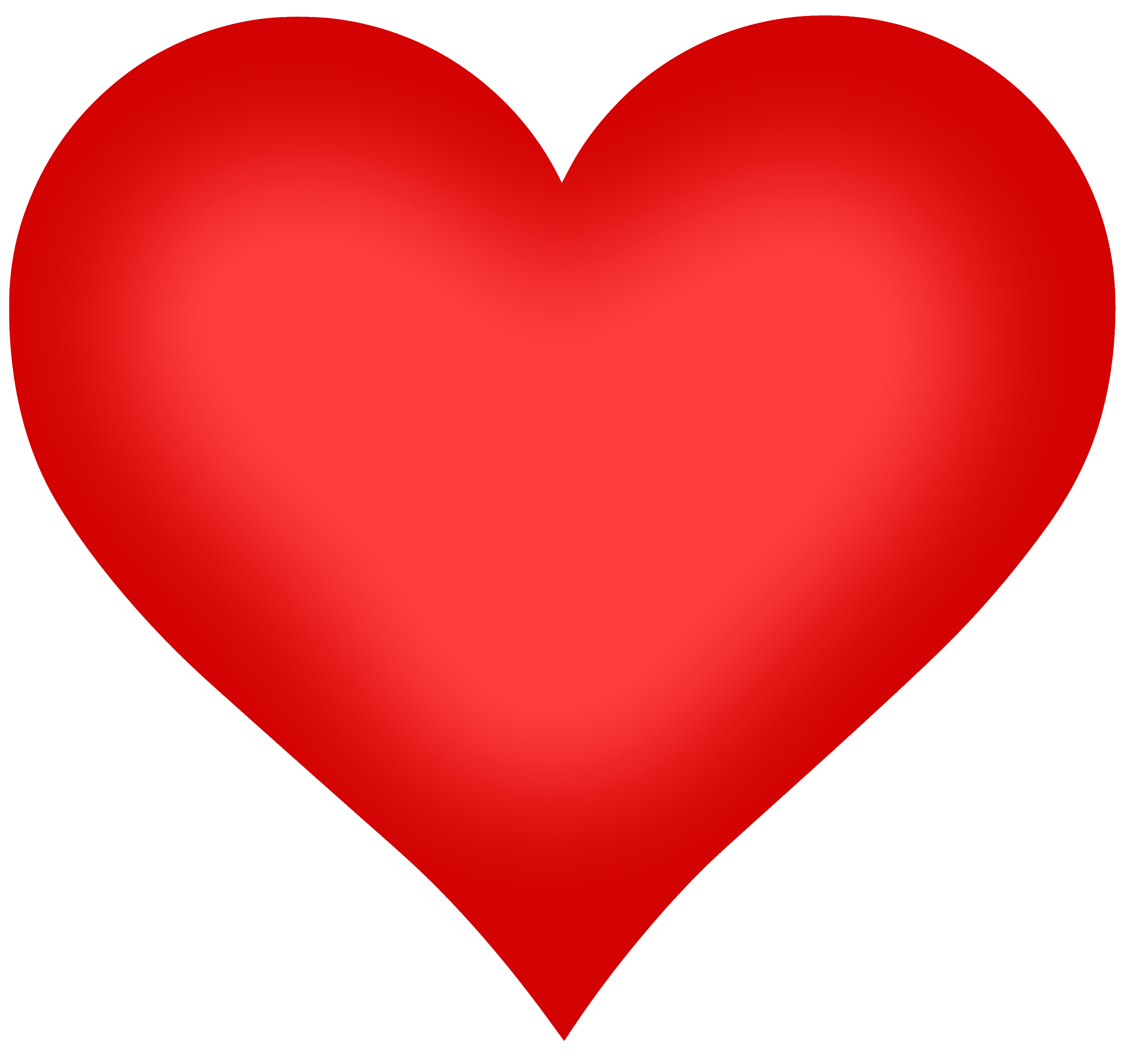 شكل قلب احمر قلب حب كبير